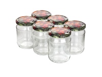 Klaaspurk kaanega 520ml 6tk