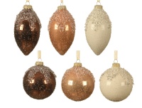 Kuuseehe Ornament 8cm klaas valik