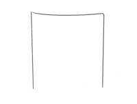 Põõsatugi 35cm 5mm metall