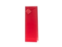 Kinkekott pudelile 12x36cm punane