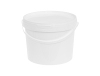Ämber kaanega 3L plastik valge