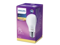 LED lamp Philips 75W E27 A60 matt klaas