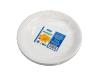 Papptaldrik Picnic 23cm 25tk valge
