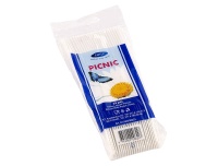 Plastik noad, valged, 25tk Picnic