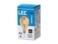 LED lamp Power deko 4W E14 470lm kuldne