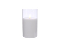 LED- küünal 7,5x12,5cm 2xAA valge