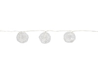 Valguskett Pallid 10LED soe valge