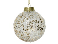 Kuusemuna 8cm Glitter läbipaistev