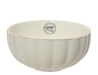 Kauss 15cm kuldäärega valge