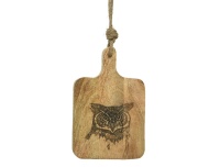 Lõikelaud Öökull 30x19cm puidust