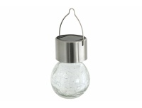 Solarlamp Rippuv klaaspall Ø6cm 9cm