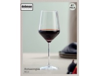 Punase veini klaas dobman 51cl 4tk