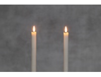 LED-lühtriküünal 25cm 2tk 3D leek valge