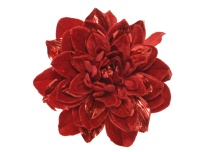 Dekoratsioon Pojeng 16x6cm velvet punane