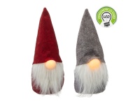Päkapikk riidest LED-ninaga 20cm valik