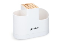 Köögitarvikute hoidik Alpina valge
