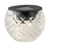 Solarlamp lauale 8x6cm klaasist