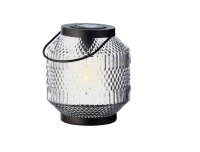 Solarlamp Latern 29cm klaasist riputatav