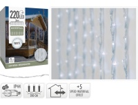 Valguskardin, 220LED, külm valge