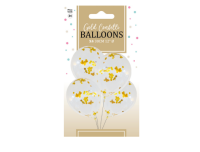 Õhupallid kuldsed konfetid 4tk