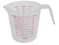 Mõõdukann 1000ml plastikust