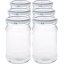 Klaaspurk kaanega 315ml 6tk