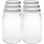 Klaaspurk kaanega 900ml 6tk